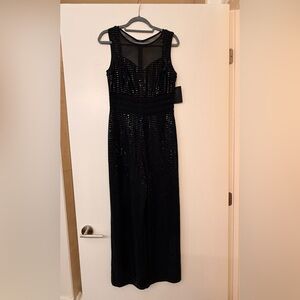 Elegant Black Strapless Jumpsuit